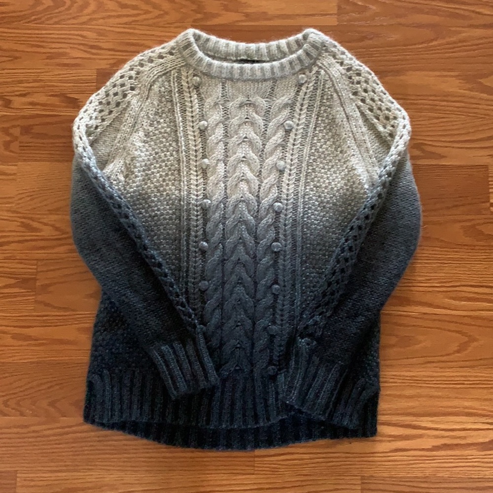 J. Crew Collection dip dye Blue Silk Blend - Picture 3 of 10